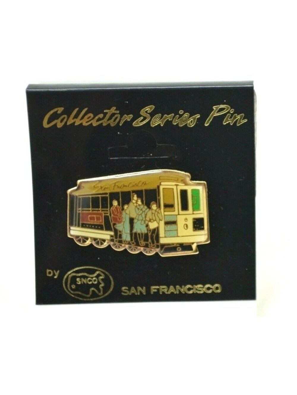 San Francisco Streetcar Pin SNCO Collector Series Cable Lapel Hat Bag Vtg NOS